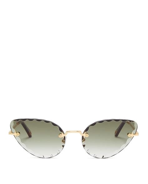 Rosie Cat Eye Sunglasses In Metal 